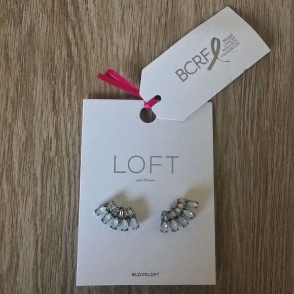 —Ann Taylor Loft—Opaque Crystal statement earrings - Picture 2 of 6